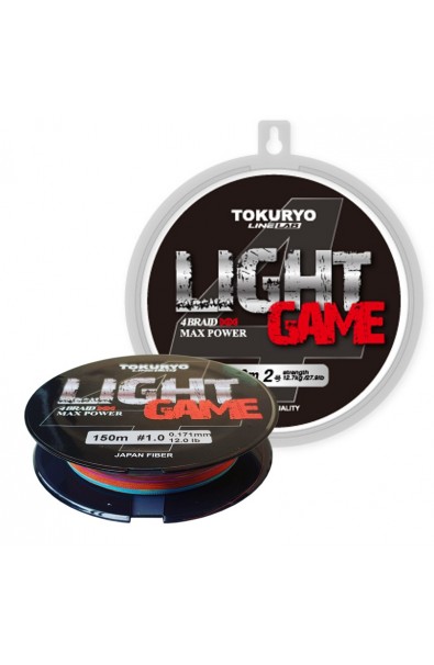 Line TOKURYO LIGHT GAME X4 5 Multi. 2,5 PE 150m 0,270mm 30lb