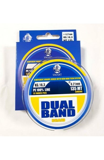 SMART Dual Band Braid 0.07mm 5.4kg 135m Sinking