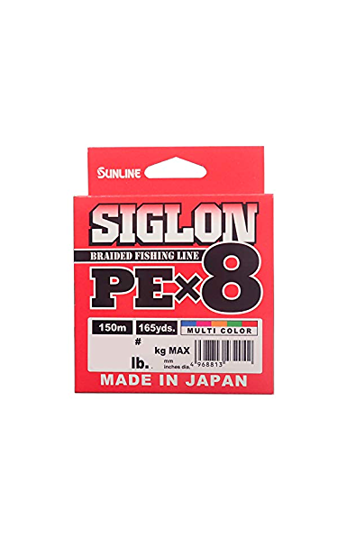 Sunline SIGLON PE x 8 1,7 30 lb 13,0 kg. 150 m. Mul. Col.