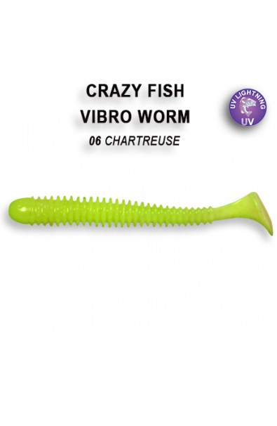 CRAZY FISH Vibro Worm 2inch 3-50-6-6