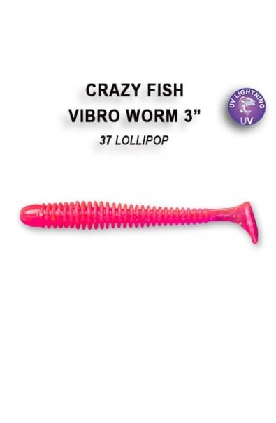 CRAZY FISH Vibro Worm 2inch 3-50-37-6