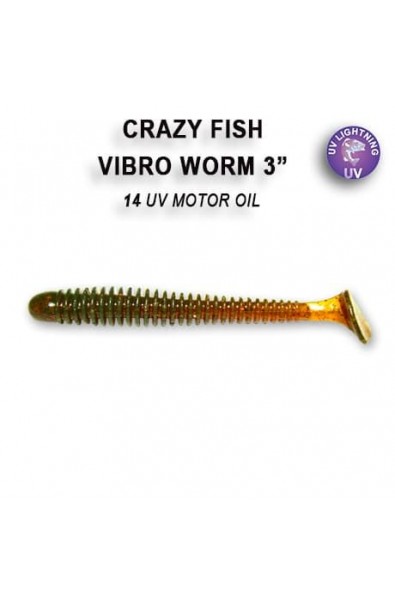 CRAZY FISH Vibro Worm 3inch 11-75-14-6