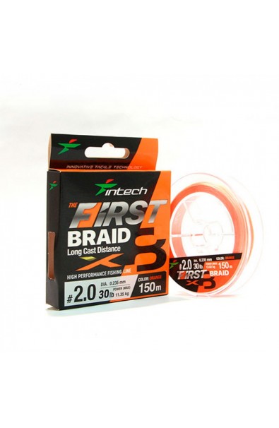 INTECH First Braid X8 2.0 25lb 150m Orange
