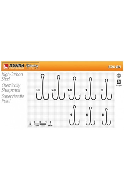 Kujira 520 BN № 4 (10 tk) double hook