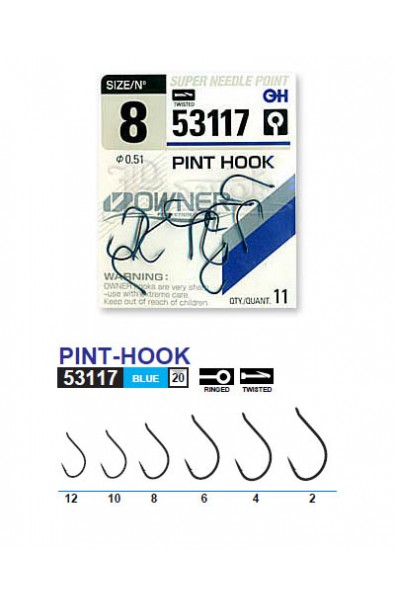 OWNER Pint Hook 53117 Size 12 qty 13 
