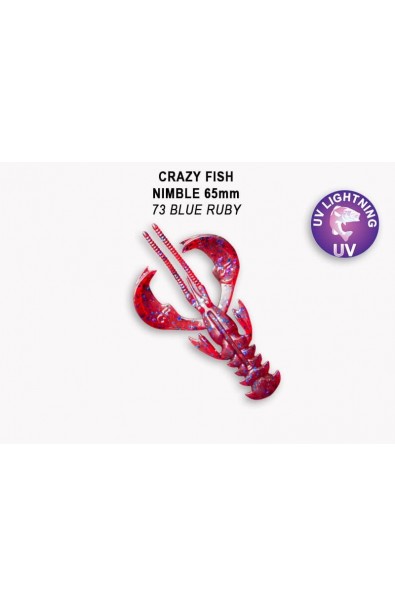 CRAZY FISH Nimble 2.5inch 44-65-73-6