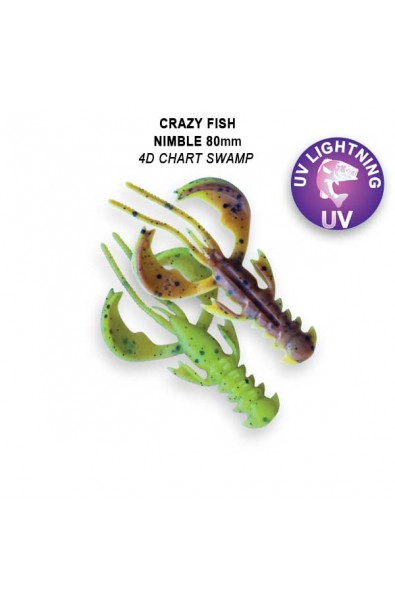 CRAZY FISH Nimble 3.2inch 72-80-4d-6-F
