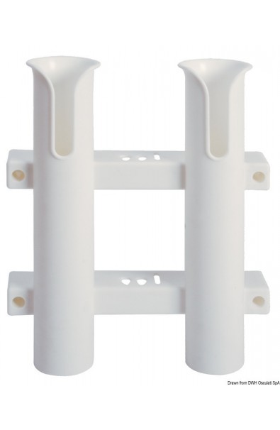 Plastic rod holder for 2 rods 