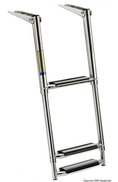 Telescopic ladder, 3-steps, 89 cm