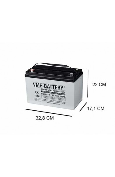 Батарея VMF AGM Deep Cycle 12V 125Ah