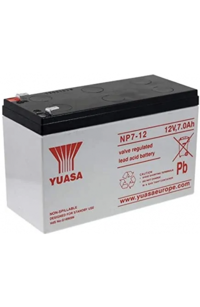 Battery Yuasa NP7-12 7Ah 12V vds