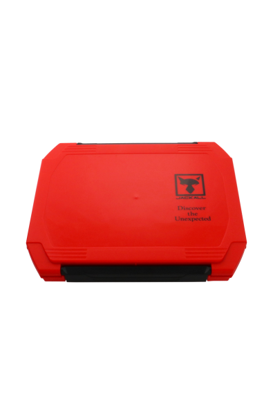 JACKALL 2300D W Open Tackle Box M Red