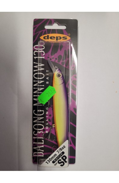 DEPS Balisong Minnow 130SP Purple BkCt