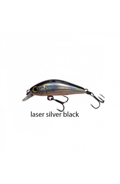 JACKALL Chubby MINNOW 35 Laser Silver & Black