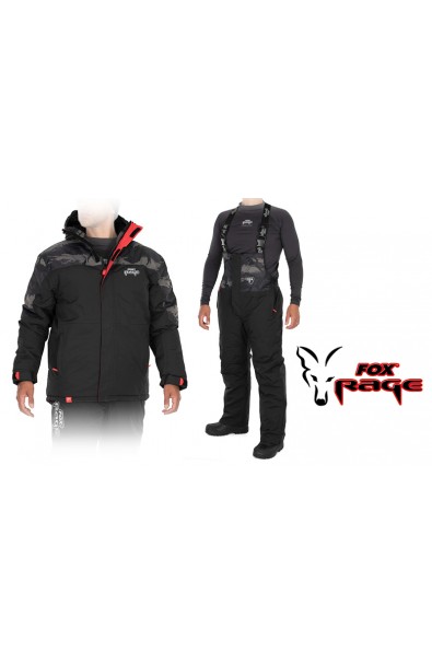 Fox Rage Winter Suit Black/Camo/Red 2XL