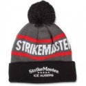 STRIKEMASTER Winter Hat Beanie Color Black/Grey/Red