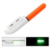 Electronic firefly bite on a  battery with attachment to a fishing rod RED