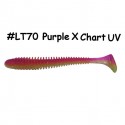 Swing Impact 4 inch -  LT70T LT Purple X Chart UV 8Tails