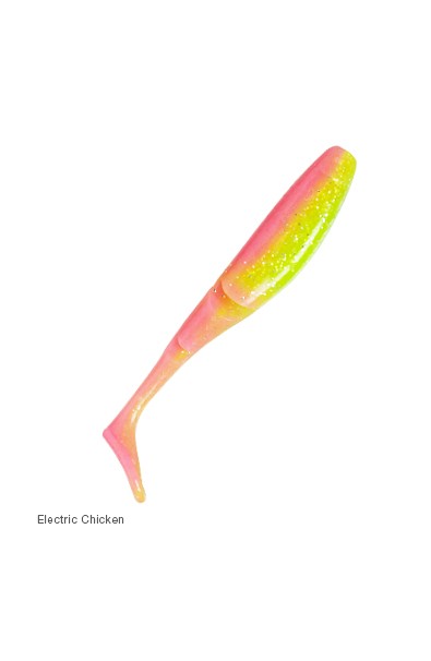 ZMAN Scented Paddlerz Size 5 Electric Chiken Shad qty 5 tk