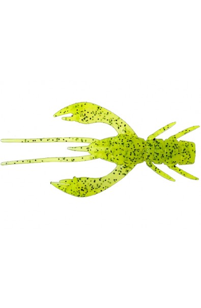FISHUP Real Craw 2 Color 055 Chartreuse Black qty 7