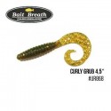 BAIT BREATH Soft Bait Breathe FD Curly Grub Size 3.5 inch Color UR868 MotorOil EX 10pcs