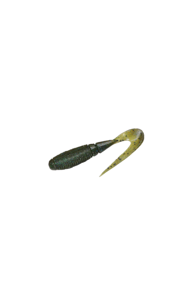 JACKALL Rhythm Grub 2.4inc Color Green Pumpkin Goby