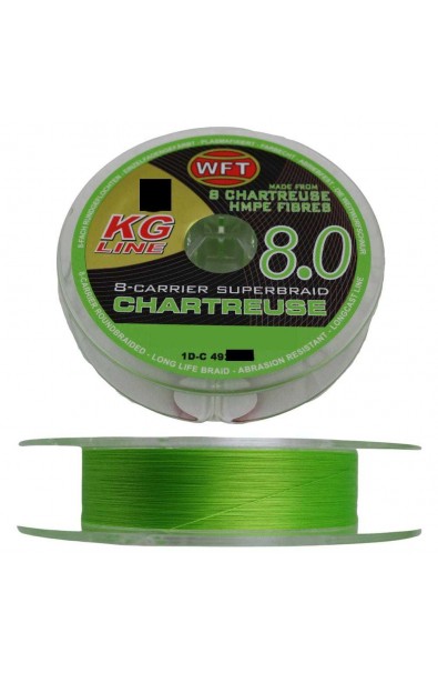 WFT  Dia 0.06mm Lenght 150m 6kg  8-Carrier SuperBraid Green