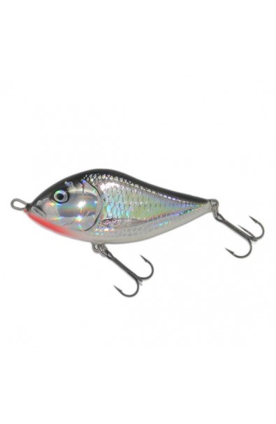 SALMO Slider 10cm Holografic Grey Shiner Floating HGS