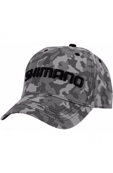 SHIMANO Wear Snapback Cap Grey CAMO One Size