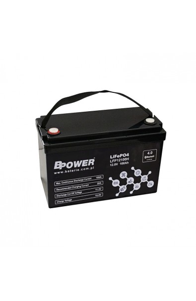 BPOWER LiFePO4 12,8V 100Ah 308x175x220mm Bluetooth   soojendus