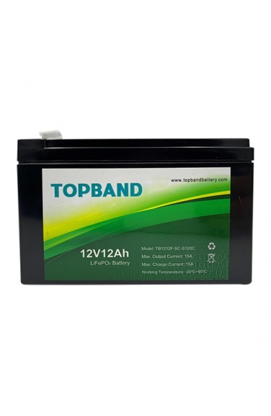 TOPBAND LiFePO4 Bluetooth Aku 12,8V 12Ah