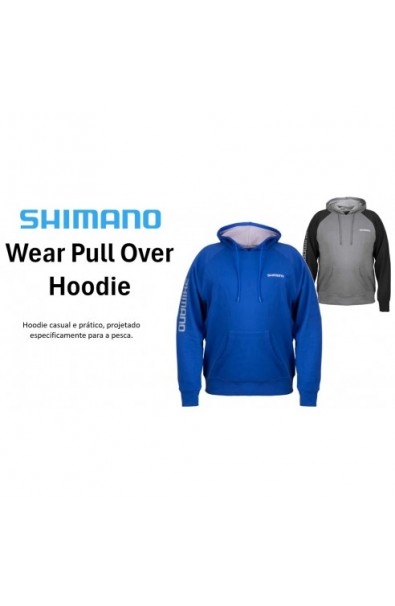 SHIMANO Wear Pull Over Hoodie Blue Size M