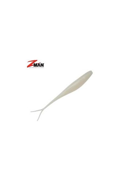 ZMAN Scented Jerk ShadZ Size 7 Color Pearl qty 4