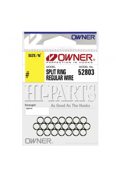 OWNER Split Ring Regular Wire Size 3 Qty 20tk Strenght 21kg Model 52803