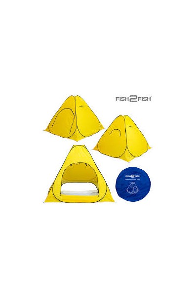 FISH2FISH Automatic Tent Ice Fishing 200 x 200 x 150 Yellow W-A200-YBZ