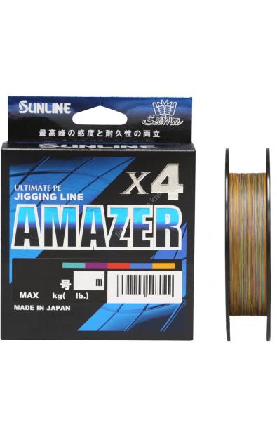 SUNLINE Amazer X4 PE Jigging Line 3.0 200m Max 23.6kg 52Lb Multicolor