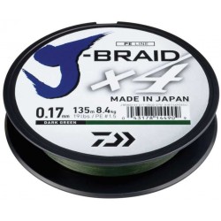 J-Braid X4E 0.17mm-135m d.-gr.