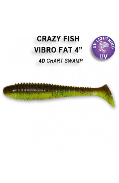 Crazy Fish VIBRO FAT 4`` 15-100-4d-6