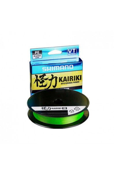 SHIMANO KAIRIKI PE VT Mantis Green 150m 12kg 0,190mm